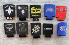 Lot 10 Beer Bar Can Coolers Koozies Jimmy Buffett Crowbar Down Whitey Morgan picture