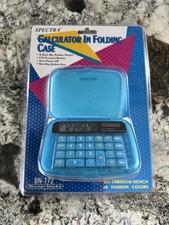 Vintage Spectra BN-172 Translucent Pocket Databank Calculator NOS - NEW/SEALED picture