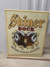 SHINER Brewed With Attitude Vtg Style Sign BEER Spoetzl Brewery TEXAS  SIGN picture