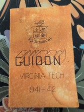 Vintage 1941-42 VIRGINIA TECH VPI Class College Guidon Handbook Blacksburg VA picture