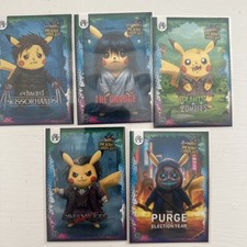 Pokémon Pikachu Cosplay lot Of 5 Cards. Various characters. Non-TCG picture