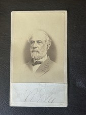 Robert E. Lee Autographed Cut CDV Photograph  picture