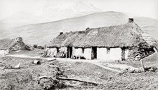 Kinlochchewe Ross-shire Blacksmith Smithy Cottage Mountains Vtg. Photo 19thC. picture