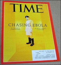 10/13/2014 Time Magazine Chasing Ebola in America West Africa Derek Jeter picture