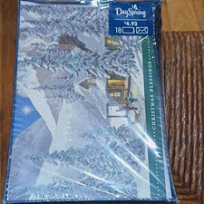 DaySpring Christmas Blessings Vintage Glitter Greeting Cards Box of 18 picture