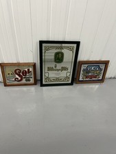Lot of 3 Vintage Beer Bar Mirrors Sol Cerveza Molson Canadian Bitburger Pils picture
