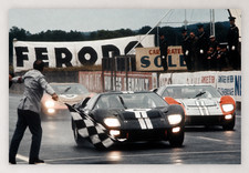 18X12 1966 LEMANS FORD WINS 1-2-3 FINISH GT40 MKII PHOTO REPRODUCTION PRINT picture