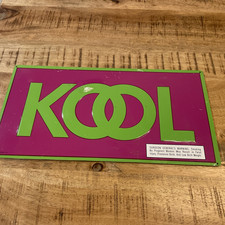 1993 Kool Cigarettes Tin Sign RARE PURPLE / GREEN Combo 17x9 READ picture