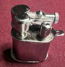 VTG Miniature Japan Chrome Lighter Keychain Charm Micro Petrol Fluid Lighter NOS picture