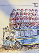 1989 Sports Traveling on the Team Bus illustrated picture