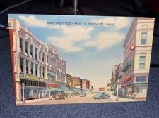 Main Street North From 1st Fort Scott Kansas Postcard￼ picture