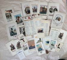 27 1936-37 NORDDEUTSCHER LLOYD BREMEN STEAMSHIP MENUS TRAVEL MENU COLLECTION picture