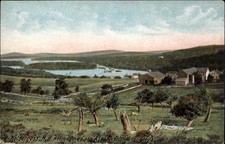 Holderness NH New Hampshire Webster Cove Lake Asquam c1900-20s Vintage Postcard picture