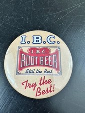VTG I.B.C. Original Collectible Root Beer Still The Best Marketing Retro Button picture