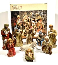Kirkland's Potter's Garden II Nativity Scene Only 9 Figures PLS READ picture