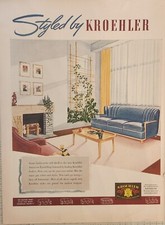 1941 Styled by Kroehler furniture Vintage ad 14 x 10 picture
