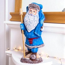 Blue Santa Figurine 11