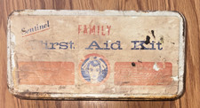 Vintage Sentinel Family First Aid Kit Some Original Contents & Manual picture