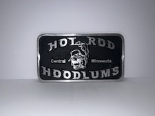 Vintage style Cast Aluminum HOT ROD HOODLUMS Rare Car Club Plaque Collectable picture