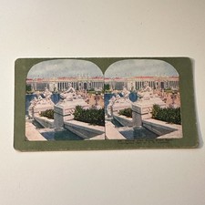 General View Across Grand Basin Antique Stereoview Card 5H6-4 picture