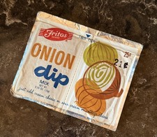 Vintage 1960's FRITOS BRAND ONION DIP MIX 25¢ Package RARE SEALED NOS Frito-Lay picture
