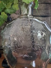 vintage Anchor Hocking Tree of Life Whiskey Decanter picture