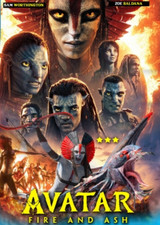 Avatar: Fire and Ash (2025) dvd disc-only James Cameron, Sam Worthington, Zoe Sa picture