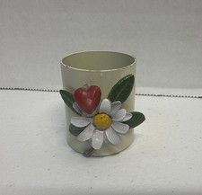 Vintage George Good Toothpick Holder Daisy Flower with a Heart picture