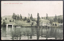 1910s San Poil Lake Republic WA Postcard – Early Washington Lake Scene picture