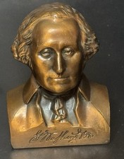 Vintage Banthrico President George Washington Metal Bust Piggy Bank No Key picture