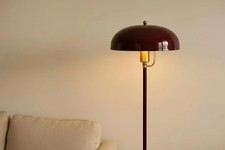 Handmade Brass Floor Lamp | Mid-Century Modern Reading Light picture
