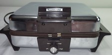 Toastmaster Model 269A Waffle Baker Stainless Steel Removable Reversible Plates picture