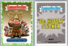 2018 Topps Garbage Pail Kids GPK 80's History Puke Green Know Nothin North Card picture