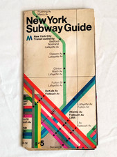 VINTAGE NEW YORK CITY SUBWAY MAP & GUIDE 1972 VISITORS EDITION RARE picture