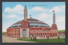 The Arena St. Louis Missouri linen divided back postcard unposted picture