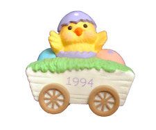 Hallmark MERRY MINIATURES Easter Vintage DUCK CHICK IN WAGON 1994 Figurine picture