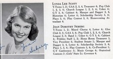 1950s High School Yearbook  JEAN SEBERG signed ~ Breathless ~ French New Wave picture