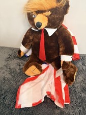 Trumpy Bear Deluxe Original 22” Plush w/ American Flag Cape New With Tags picture