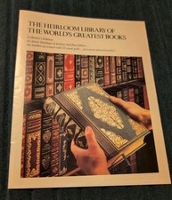 1981 Franklin Library Heirloom Worlds Greatest Books Leather Gilt Brochure picture