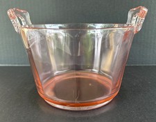 Fostoria Fairfax Pink Depression Glass Champagne Ice Bucket Optic Panel picture
