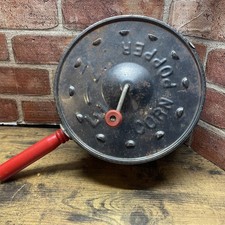 Vintage E-Z Corn Popper Hand Crank Wood Stove Camping Popcorn Maker Antique picture