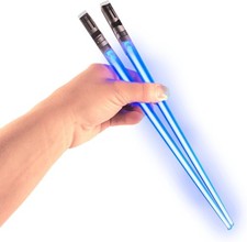LIGHTSABER CHOPSTICKS STAR WARS LED LIGHT-UP Glowing Light Saber Chop Sticks picture