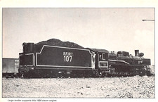 Large Tender Supports 1956 Steam Train Railroad Locomotive Vtg Magazine Excerpt picture