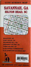 New SAVANNAH GEORGIA/HILTON HEAD SC ROAD MAP City/Street AAA/GMJ LATEST 2024 picture