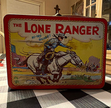Vintage Adco 1954 The Lone Ranger Metal Lunchbox picture