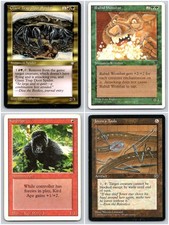 1995 Magic: The Gathering Wizards of the Coast Lot of 4 Trading Cards picture