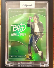 Michael Jackson Bad World Tour Keepsake Gemstone Card Emerald Numbered 03/10 💎 picture