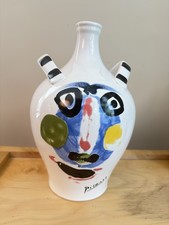 Pablo Picasso Living Face Masterpiece Editions Ceramic Vase  picture