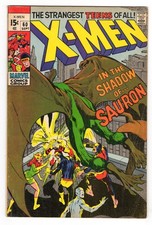 X-Men 60 1969 Marvel Comics F- 5.5 1st App Sauron Cyclops Marvel Girl Beast picture