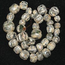 Genuine Ancient Large Roman Glass Beads Necklace Circa 1st - 2nd Century AD picture